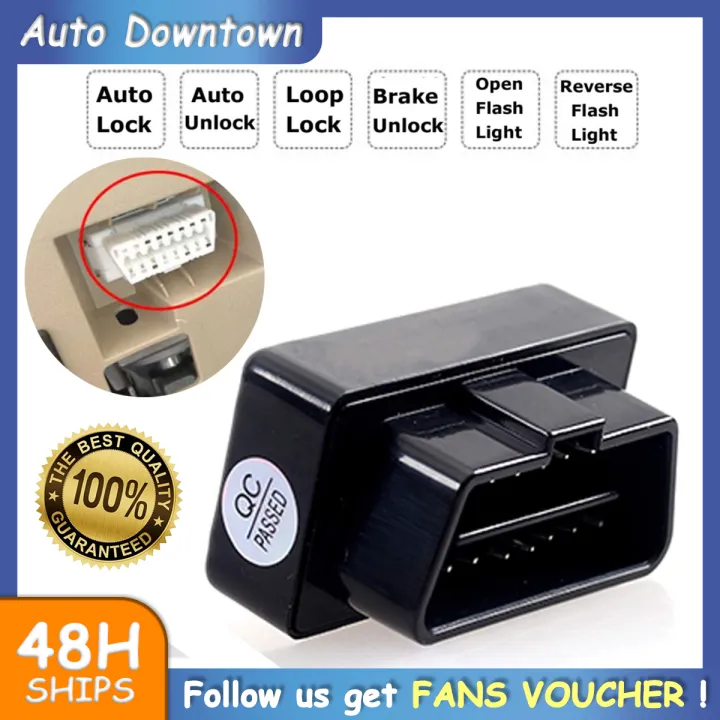 AutoDowntown*OBD OBD2 Speed Lock Plug Auto Door Speed Lock Switches