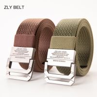 【CC】 Cinto de lona ZLY para homens e mulheres fivela unissex liga metálica estilo casual listra qualidade nova moda venda quente 2021