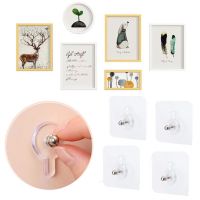【cw】 Punch Free Nails Hooks For Photo Frame Picture Hanger Self Adhesive Traceless Wall Hooks Photo Frame Cross stitch Hanging Holder