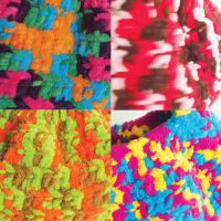 knitted fluffy baby.mull (multi-color) ??