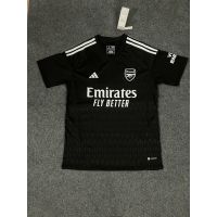 ✚◄ 【 Fans 】 2324 ใหม่ Arsenal เสื้อยืดแขนสั้น ลายผู้รักษาประตูฟุตบอล AAA สีดํา คุณภาพสูง