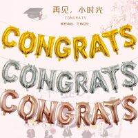 ?ส่งด่วน? บอลลูนฟอยล์รูปตัวอักษร CONGRATS 16 นิ้ว 8 ชิ้นสําหรับตกแต่ง