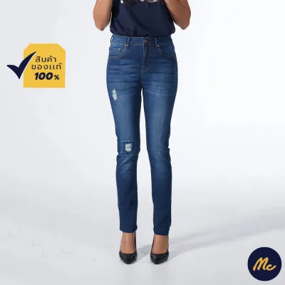 Mc Jeans กางเกงยีนส์หญิง กางเกงขายาว ทรงขาเดฟ สียีนส์ ทรงสวย คลาสสิค MBD1231