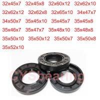 2PCS TC Oil Seal Skeleton Spring Steel 32x45x7 34x47x7 35x47x7 35x48x8 35x50x10 35x50x7 35x52x10mm Black Nitrile NBR Gasket