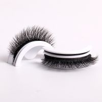 1/2Pairs Self Adhesive Eyelashes Glue Free Reusable 3d Wispy Thick Natural Lashes 3 Seconds To Wear No Glue Needed Lashes Hot