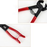 K1KA Anti-rust 8-inch Professional Flat End Tile Breaking Pliers for Glass Fusing Breaking Small Pieces of Glass for Crafts