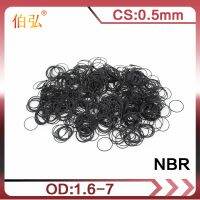 30 Buah/Lot Karet Hitam NBR CS 0.5Mm Ketebalan OD1.8/2.5/2.8/3/3.5/4/4.5/5/7Mm Menonton ORing Gasket Tahan Air Nitrile Karet Oring