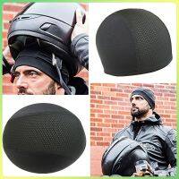 +【‘ Motorcycle Cycling Cap Quick Dry Breathable Moisture Wicking Under Helmet Beanie  Inner Lined Dome Sport Cap Motor Accessories