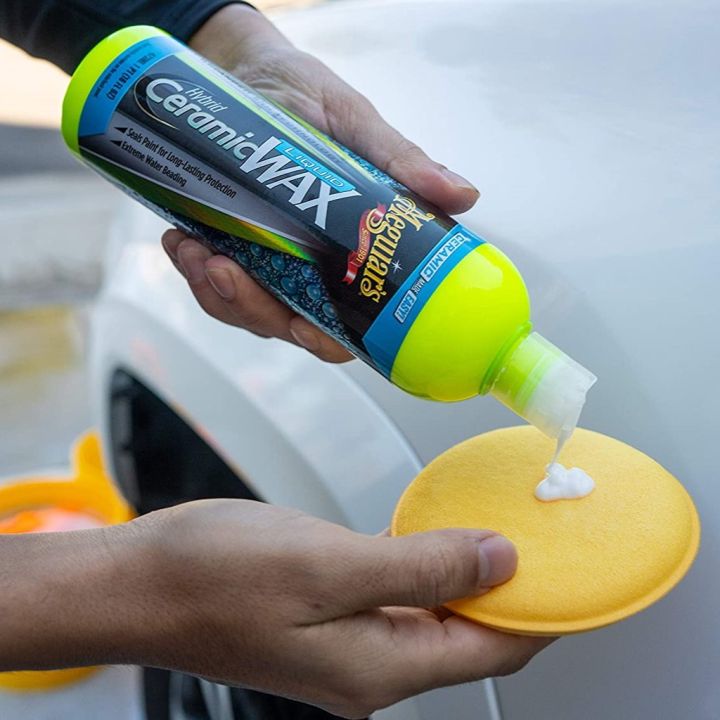 g200416-meguiars-hybrid-ceramic-wax-เคลือบสี-เคลือบเงา-สูตรเซรามิคแท้-จากเมกไกวส์-พิเศษ-ของแท้-100-made-in-usa-ลบรอยขีดข่วน-น้ำยาลบรอยรถยนต์-ครีมขัดสีรถ-น้ำยาลบรอย-ครีมลบรอย