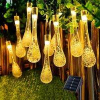 卐✉™ LED String Light Waterproof Solar Fairy Light 21.3FT 30 LED Teardrop Lamp Halloween Decor Outdoor