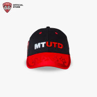 Muangthong United : หมวกแก๊ป สีดำปีกแดงลายไฟ