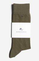 MARBLE &amp; WOOD Business Socks / Deep Lichen Green ถุงเท้าสำหรับใส่ทำงาน เสริมเส้นใยบริเวณปลายเท้าและส้นเท้า ทนทาน ไม่ขาดง่าย