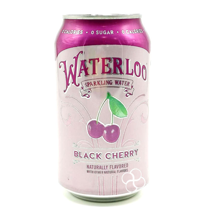 Waterloo Black Cherry Sparkling Water 12 x 355mL | Lazada PH