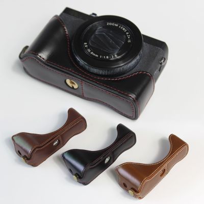 Genuine Real Leather Case for Canon G7X Mark III Camera Protect Half Grip