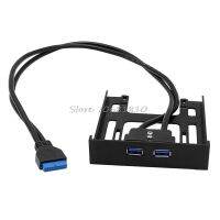 For Floppy Bay 20 Pin 3.5 Front Panel 2 Ports USB 3.0 Expansion Adapter Connector Drop Shipping