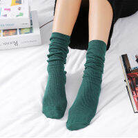 6 PairsLot Korean Style Knee Socks Fashion Solid Color High School Women Girls Long Sock Vintage Soft Elastic Spring Autumn