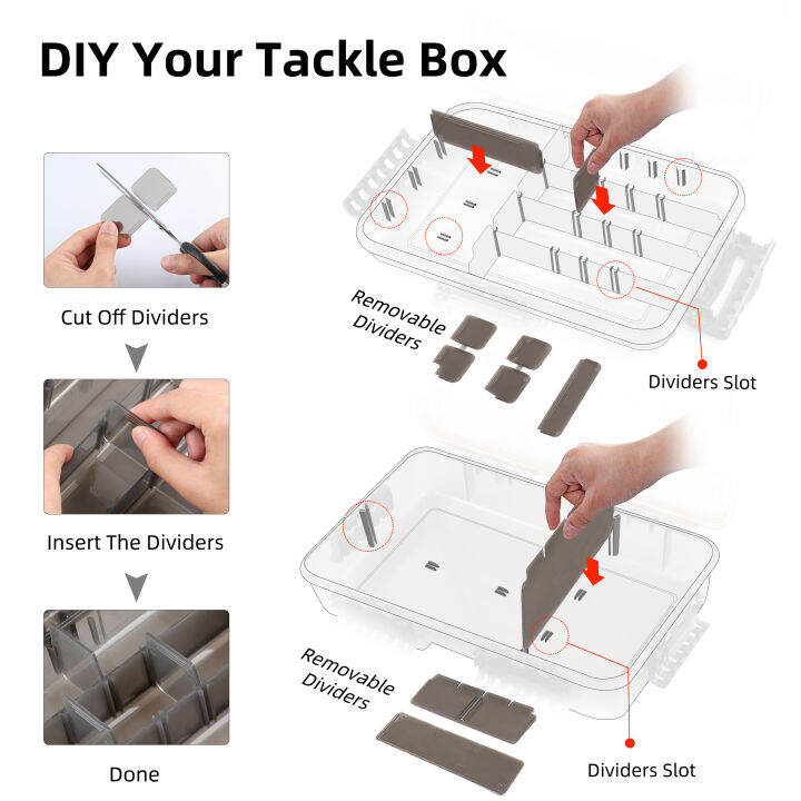 runcl-waterproof-seal-fishing-box-fishing-accessories-lure-hook-boxes-storage-double-sided-high-strength-fishing-tackle-box