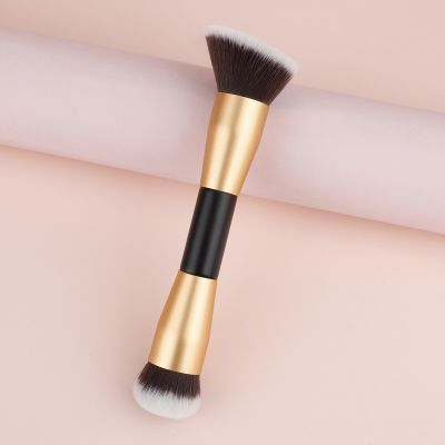 Single Professional Makeup Brush Double Head Wooden Handle Loose Powder Blush Brush Foundation Brush Shadow Brush Beauty Tool Makeup Brushes Sets