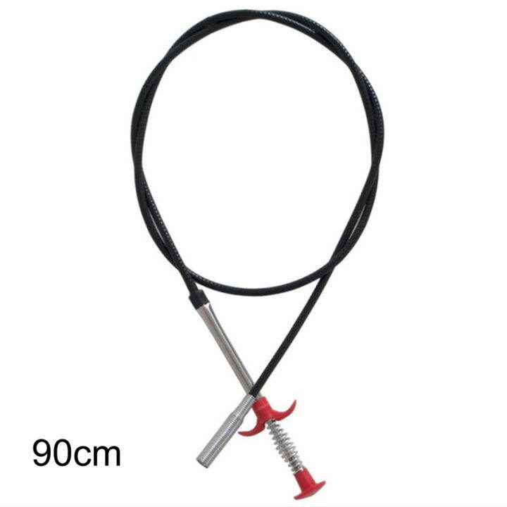 60/90cm Spring Pipe Dredging Tool Flexible Grabber Pickup Snake Cable