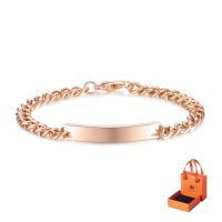 OLEVS Gelang Pria Perempuan Wanita Anti Karat Titanium Origina Rose Gold Silver Bracelet Fashion Simple Unisex Alloy Jewelry Accessories 【BYUE】