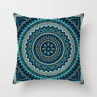 Mandala Decorative Soft Cushion Covers 18x18 Inch Bohemian Modern Geometric Throw Pillow Covers Indoor Outdoor Home Decor C0033