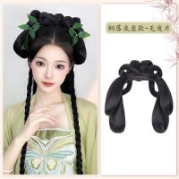 Hanfu Cosplay Wigs Women Black Anime Ancient Chinese Hanfu Wigs Headgear Accessories Hanfu Long Straight Wigs Black Wig Headband