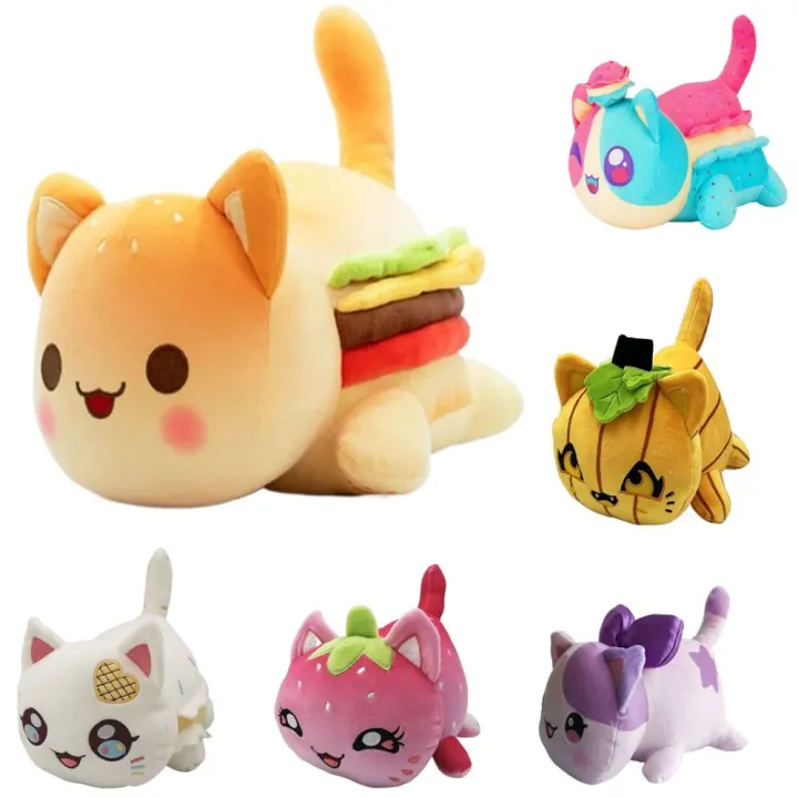 cheeseburger cat memory foam plush