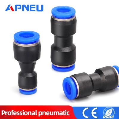 【hot】♠  Air Fitting Pneumatic 10mm 8mm 6mm 12mm 4mm 16mm Hose Tube Push Into Straight Gas Fittings Plastic Connectors