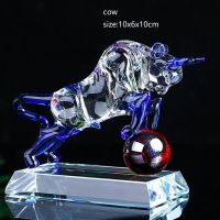 Crystal Chinese zodiac decor home Feng Shui furnishings rat cow tiger rabbit dragon snake horse sheep monkey rooster dog pig