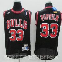 NBA Jersey Chicago Bulls No. 33 Pippen Sports The New Retro Black 15Rn