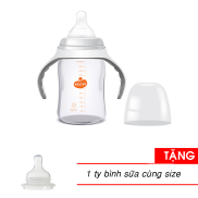 Bình sữa Wesser Nano Silver cổ rộng 260ml Tặng 1 ty thay binh sua co rong