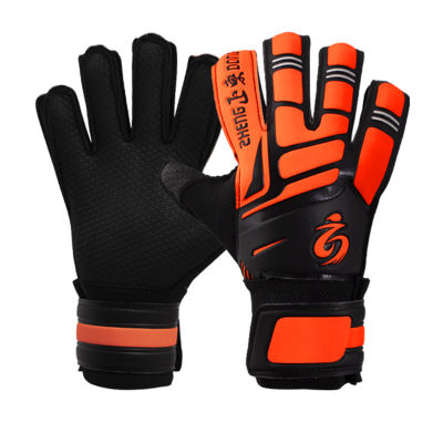 New Kids Soccer Goalie Gloves Latex Football Training Goalkeeper Gloves Finger Saves Protector Non-slip