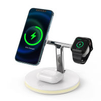 15W Fast Magnetic Wireless Charger 3 In 1สำหรับ 12 13 Xiaomi Samsung Apple Pro Smart Charging cket