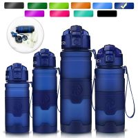 ZORRI Dark Blue Sports Water Bottle Best Reusable Protein Shaker Sport Bpa Free Hiking Cycling Gym Bottle Botella De Agua Gourde