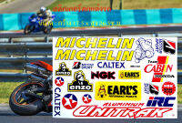 สติ๊กเกอร์แต่งรถ Sticker Logo MICHELIN CALTEX NGK สำหรับติดรถมอเตอร์ไซค์ บิ๊กไบค์ รถซิ่ง ติดกระจก แต่งรถรถยนต์ ติดข้างรถ ติดหมวกกันน็อค จำนวน 1 แผ่น