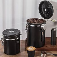 TEXLarge capacity coffee storage container Stainless steel coffee bean can Sealing coffee filling food storage container