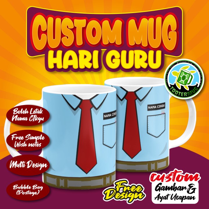 Custom Mug Hari Guru, Happy Teachers Day Lazada