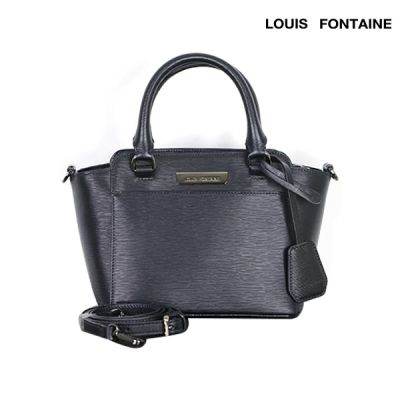 Louis Fontaine กระเป๋าถือพร้อมสายสะพายยาว รุ่น BELLA - สีดำ ( LFH0042 )