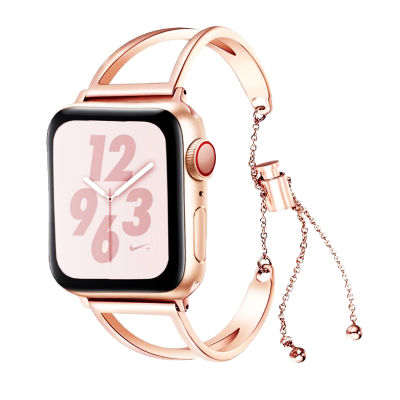 316L metal strap for apple watch series 7 band 45mm 41mm 44mm 42mm 40mm 38mm women bracelet watchband for 6SE54321