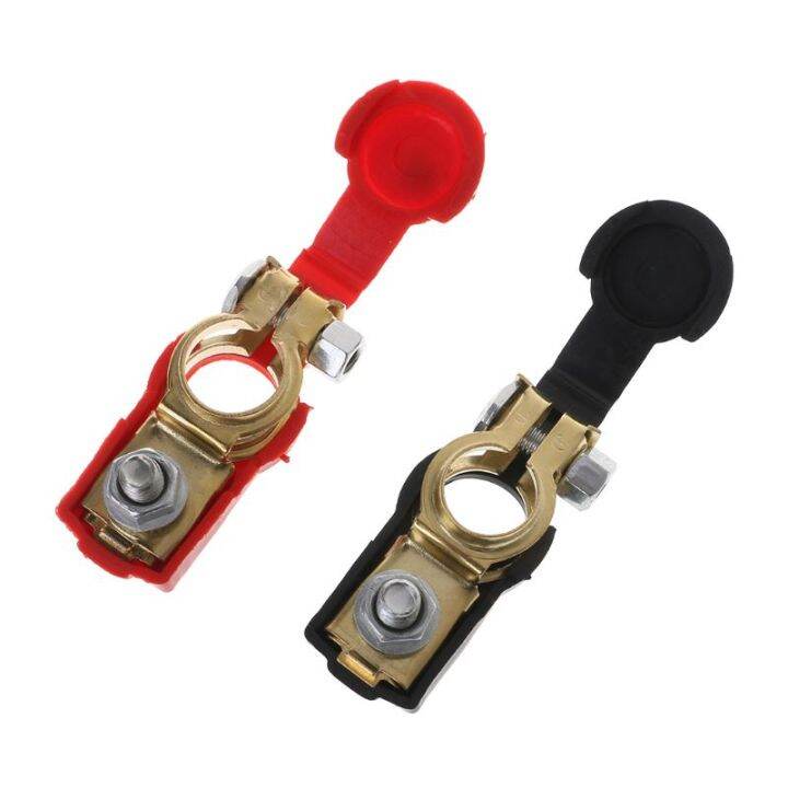 Car Battery Terminal Connector Battery 1 Pair Quick Release Battery Terminals Clamps Cap Clips 0865