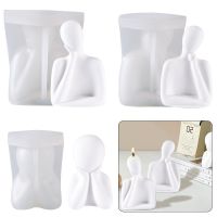 Plaster Crafts DIY Abstract Figure Epoxy Resin Molds Human Body Candle Silicone Mold