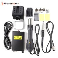 LED Display Electric Soldering Iron Hot Air Solder Station Kit DIY Rework Station Repair Tools