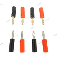 5pcs Audio Speaker Screw 4mm Banana male Gold Plate Plugs Connectors Black Red Golden Audio Speaker Screw Wholesale YB8TH