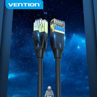 Vention แมว8 Slim สายเคเบิลอีเทอร์เน็ต SFTP RJ45 Patch Lan สายเคเบิลต่อโทรศัพท์40Gbps 2000MHz ยืดหยุ่นวัสดุสายเคเบิลสำหรับ Router แล็ปท็อป PC TV CAT 8สาย Lan Slim Type