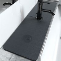 【YF】☬◄  Sink Faucet Absorbent Drain Drying Guard Rug Countertop Protector Mats Alfombra