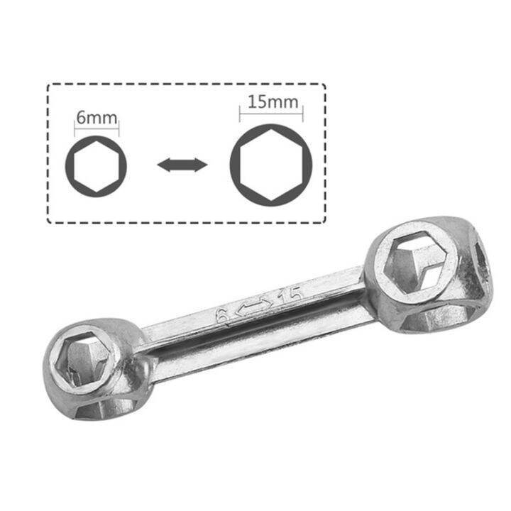 cifbuy-new-6-15mm-10-hole-bone-wrench-bicycle-repair-tool-lantern-hexagon-wrench-cycling-bicycle-screw