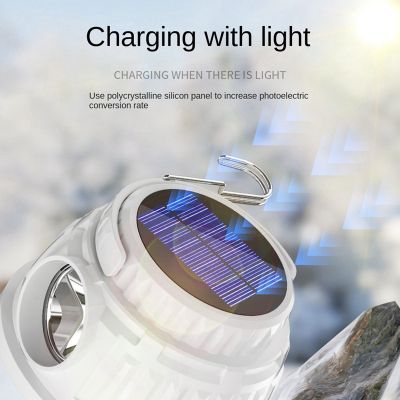 Solar Outdoor Camping Light LED Bulb Ultra-Bright Ultra-Long Life Rechargeable Emergency Lighting