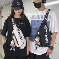 ▩✺☢ New mens Messenger High-value national all-match sports backpack multi-functional shoulder bag large-capacity chest