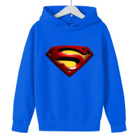 Super-Mans เสื้อกันหนาวหมวกสำหรับเด็กหนุ่มๆสาวๆใหม่ฤดูใบไม้ร่วงเสื้อผ้าเด็กการ์ตูนขนแกะเด็กเสื้อกันหนาวน่ารักอบอุ่นแขนยาวผ้าฝ้ายด้านบน