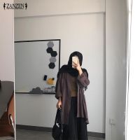 ZANZEN Women Blouse Long Sleeve Shirt Blouse Baju Wanita Lengan Panjang Women Blouse Plus Size Long loose Korean shirt